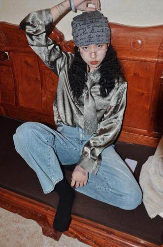 Sicibang领带衬衫，女装衬衫，西太后