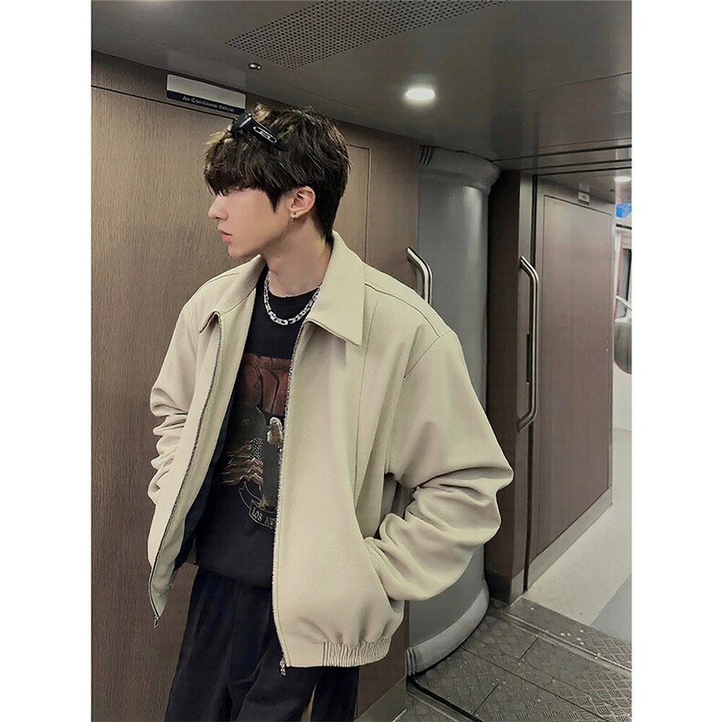 网图短款麂皮绒夹克春季时尚外套1209-1-JK21-P90主推可谈，男装夹克，星座1209-1