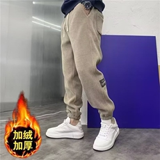 裤子男士休闲春秋冬季新款大码工装束脚裤运动卫裤潮牌灯芯绒男裤，男装休闲裤，星座506A