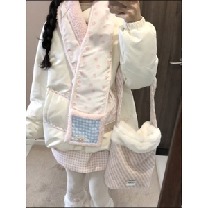 1506-1/M79001/P99女生日系小个子软妹学院风立领棉服外套图片
