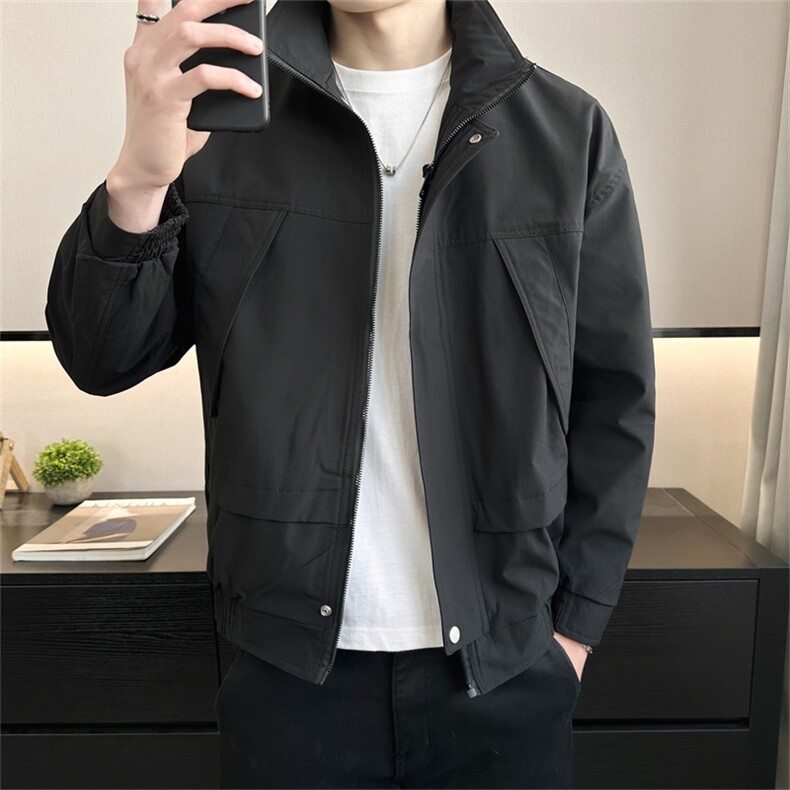 春季店主风新款立领工装休闲夹克时尚上衣外套JK151-P110,男装夹克,电商A413