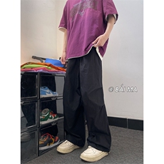 美式工装裤宽松直筒显瘦阔腿冲锋裤伞兵裤男XZ211-1-K2333-P55，男装工装外套，星座211-1