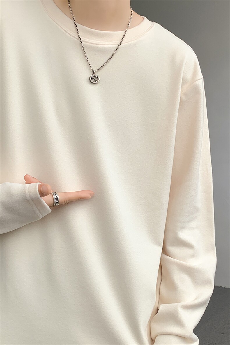 8XL-M德绒打底衫男保暖内衣加绒加厚内搭双面绒男TBG1103P35控48,男装T恤,电商D206-1