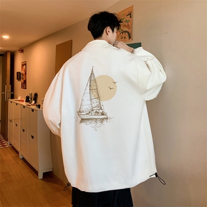 麂皮绒夹克男大码立领褂子外套JK85409-P68 加绒款-P78图片