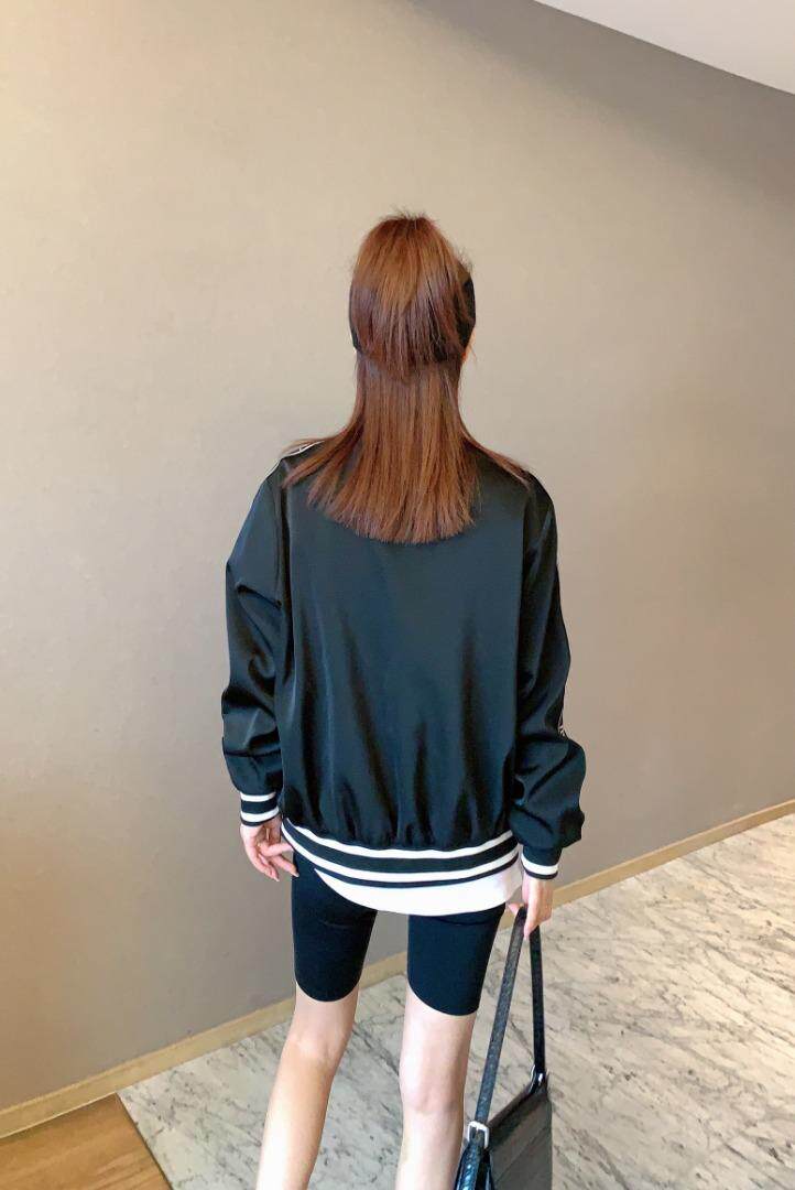 时尚棒球服，黑色，白色，绿色，3个尺码(m，L，ⅹL)，女装，湘怡服饰