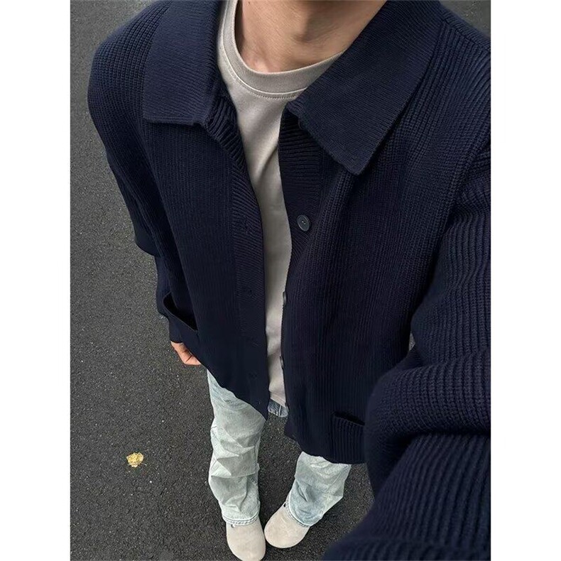 【有货】DMY339-P72春秋季新款简约针织衫男士休闲宽松开衫毛衣,男装针织衫/毛衣,星座603-2