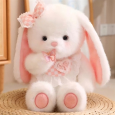 沃州毛绒玩具 蝴蝶结小兔