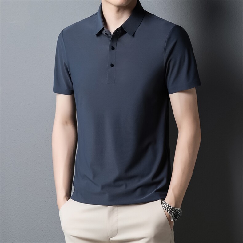 夏季冰丝无痕POLO衫男士高端百搭商务翻领T恤上衣PL1199-P38,男装Polo衫,电商B306