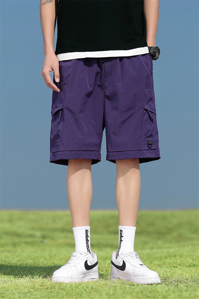 2026夏季工装短裤男宽松休闲裤直筒情侣款五分裤A436-6202-P35,男装牛仔裤,电商A436