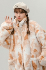 1中性风羊羔毛棉衣扎染大码M-5XL毛绒棉服外套女YG7503P128控168，男装棉衣，星座226-2