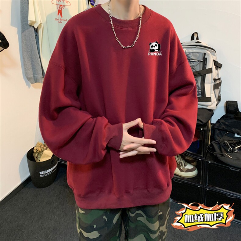 ！圆领卫衣男装港风长袖T恤男外套男WY178-P28,男装卫衣,电商B367