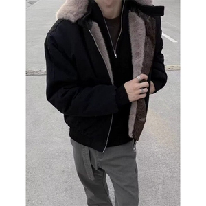 现货蛇年限定座山雕外套可拆卸帽加绒帆布棉服夹克LM90866-p180