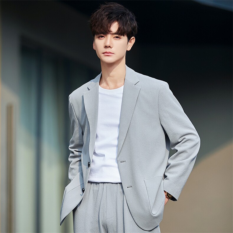 2025春秋款高端休闲西装男士宽松休闲简约西服外套X861-P240控308,男装西服,电商A355（原A415）