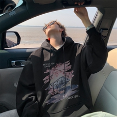 华棉外景秋冬百搭宽松连帽卫衣男WY00682，男装卫衣，电商B316