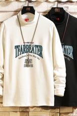 BT40050-P30半高领长袖t恤男大码内搭打底衫男卫衣男砖墙挂拍，男装T恤，电商A040A
