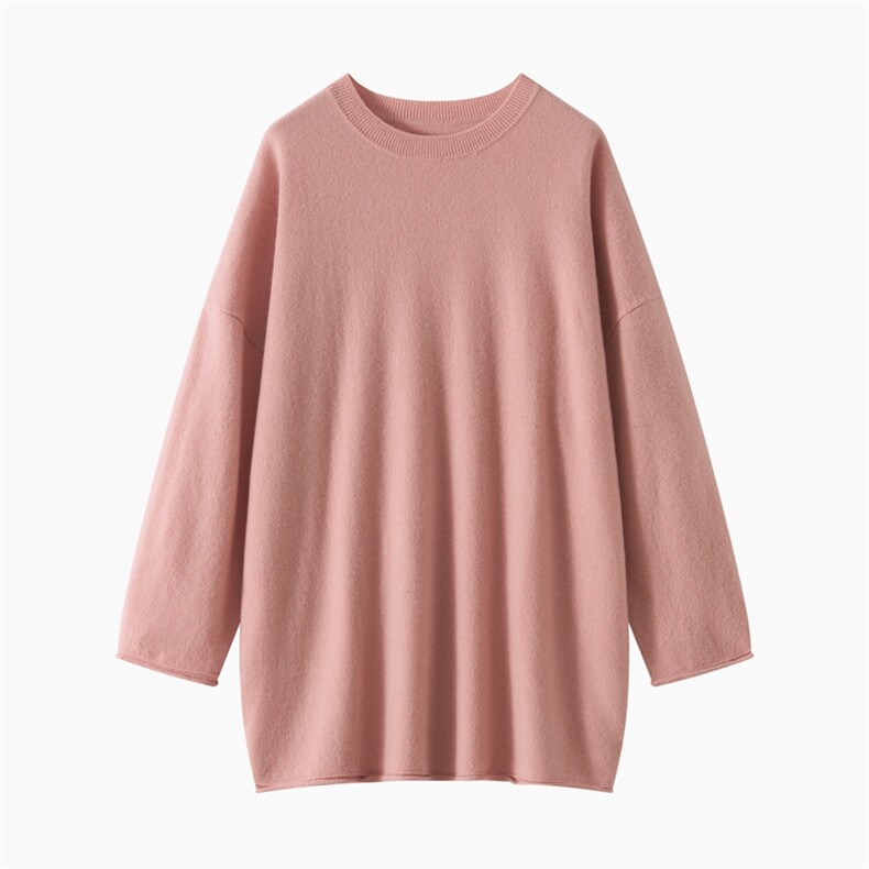 2025年秋季新款百搭女士长袖修身型羊绒衫，女装羊绒衫，品秋羊绒