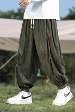 日系复古束脚灯笼裤男秋冬款风灯芯绒大码阔腿休闲长裤WK18，男装休闲裤，星座219