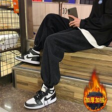 运动风2021加绒九分休闲裤潮流百搭长裤 TY040-1-P35加绒批40图片