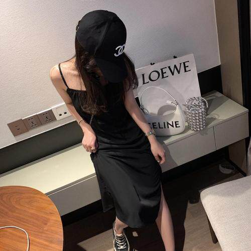 露背吊带裙，女装背心吊带，XTZ style