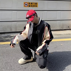 04秋季新款痞帅外套ins潮牌港风韩版潮流宽松夹克-WT859，男装夹克，星座1002-2