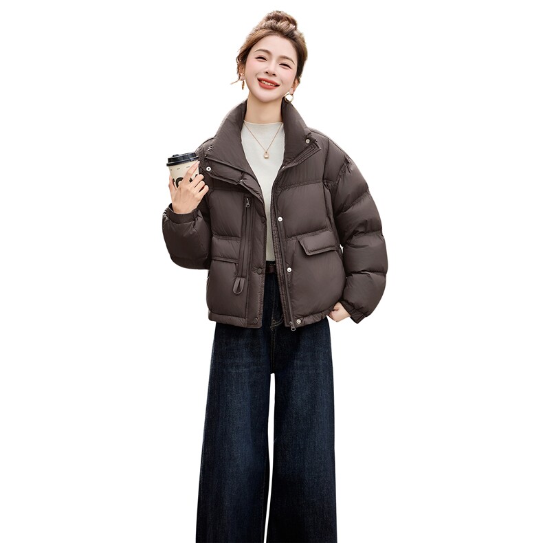 白鸭绒羽绒服外套女2025冬季新款超火漂亮时尚洋气羽绒外套宽松,女装羽绒服,依万里