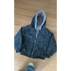 ！冬季加绒加厚荔枝纹皮座山雕外套男女款毛领棉衣-A2363P98，男装棉衣，电商B241