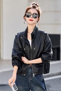 已出货春装新品 美拉德皮衣外套女短款潮流时尚复古显瘦小个子潮图片