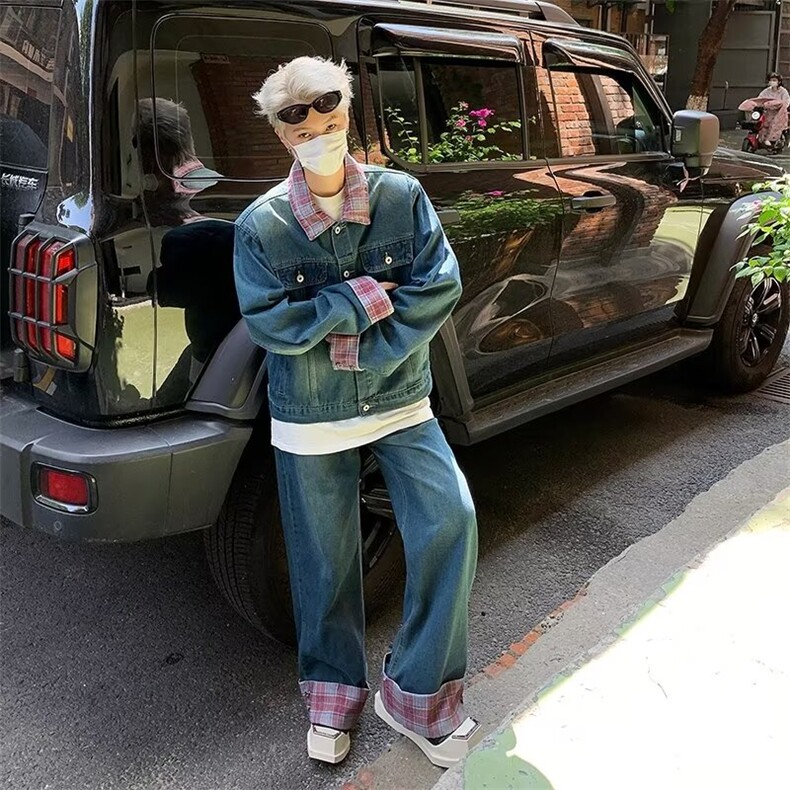 秋季新款美式复古夹克水洗外套JK5521P60裤C1109价格50,男装夹克,星座1116-2