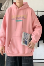 L2549P48秋装2023新款潮趣印花学生潮流男女情侣连帽卫衣，男装卫衣，星座510A-1