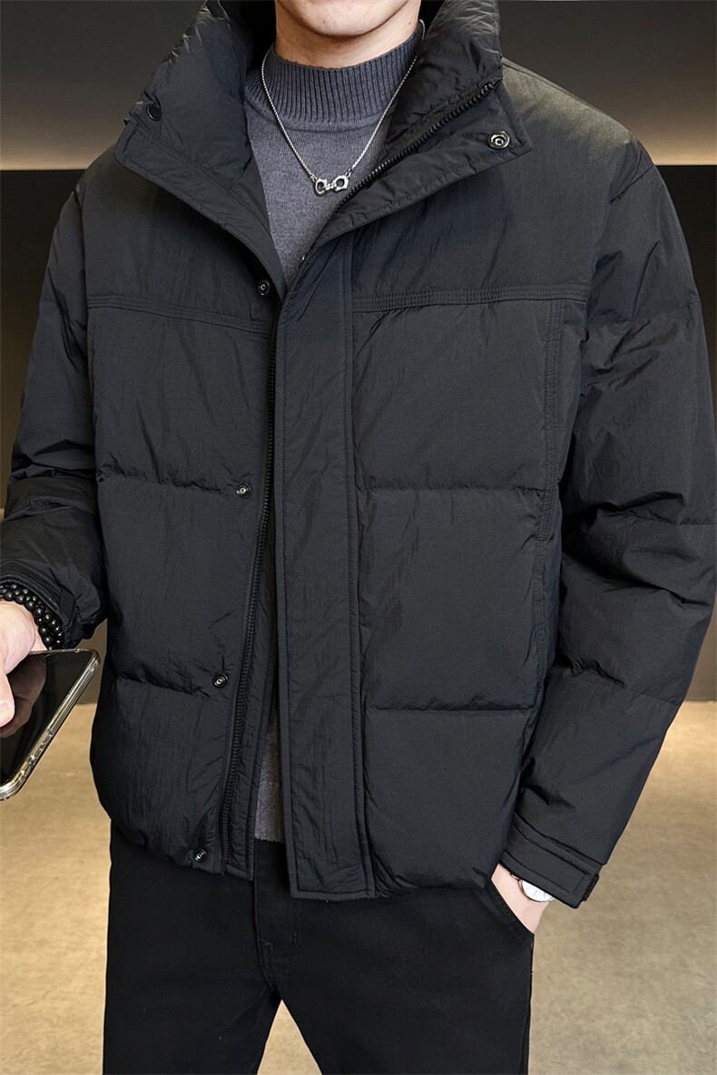 新标立领轻奢羽绒服现货高品质男情侣保暖外套数据款Y5511-P195,男装羽绒服,电商A237