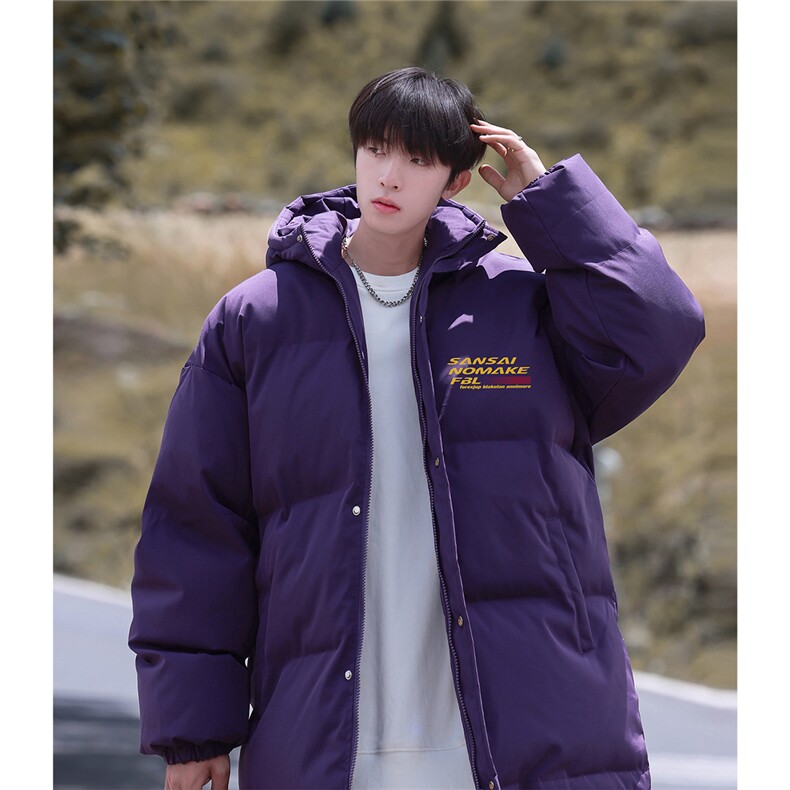 2025冬字母印花简约保暖男棉服外套M2103/P108控139-聚酯纤维，男装棉衣，电商A148