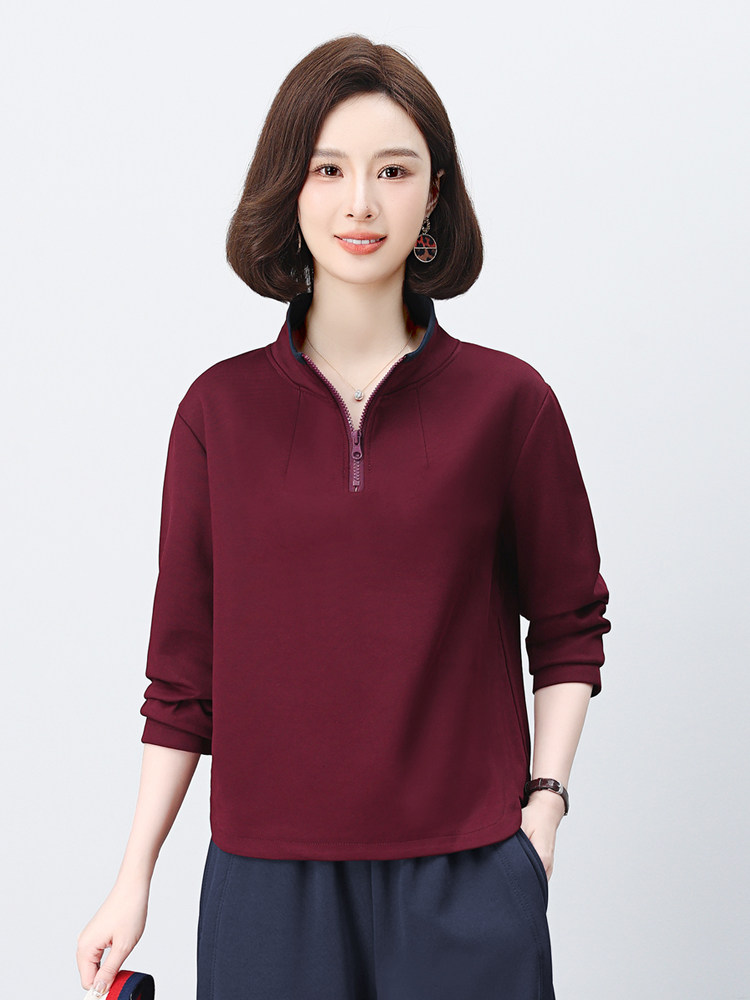 长期有货半拉链立领卫衣女2026年春秋新款小个子时尚宽松休闲上衣,女装卫衣/绒衫,璐依舞