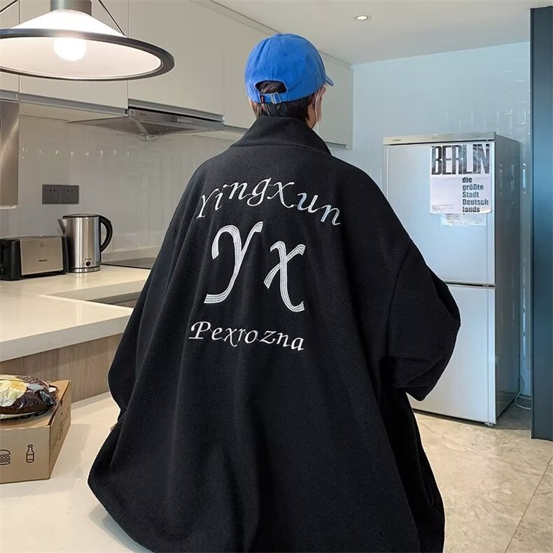 美式复古巴洛克外套男春秋ins高街设计感刺绣工装夹克W6700-P55,男装夹克,星座512-2
