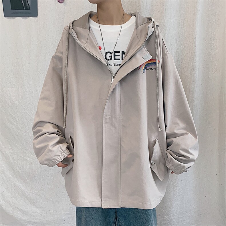 JK41064-P85纯棉连帽夹克男士大码工装夹克男外套男,男装夹克,电商A040