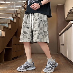 5526-P25控39 大码 夏季大码美式休闲短裤五分裤图片