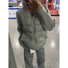 KK104-P95麻花针织拼接立领棉服外套秋冬季百搭防寒棉衣，男装棉衣，电商B323A