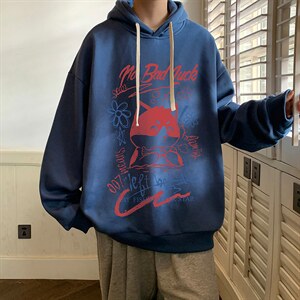 纯棉连帽卫衣男大码运动帽衫宽松薄WY2226-P35 加绒款-P40图片