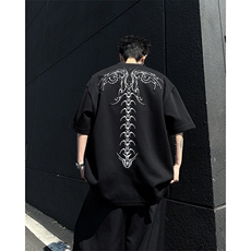 现货！高品质刺绣钉珠垫肩短袖DX180-P78，男装T恤，电商B288