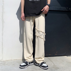 现货 潮牌高街ins链条工装美式hiphop裤男宽松vibe裤 K2577-P46图片