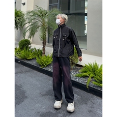 自家图，牛仔裤男秋冬显瘦显腿长裤子KZA48-P55夹克JK2408-P80，男装牛仔裤，星座1007（原301D）