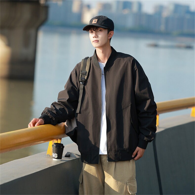 春季飞行服夹克外套男简约休闲百搭棒球服上衣迷彩P65JK837-P60,男装夹克,电商B306