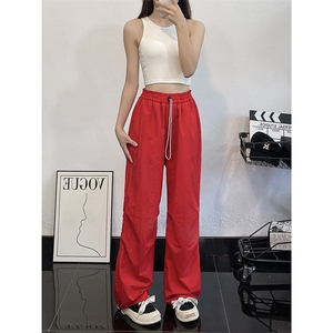 B221 多巴胺美式街头hiphop休闲情侣彩色伞兵裤 LK23119-P55 控78图片