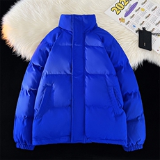 冬季立领棉衣纯色休闲加厚保暖棉服棉袄潮情侣款A266-MF365-P70，男装棉衣，电商A266