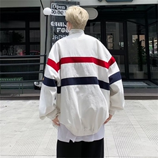 美式高街赛车服男外套上衣服潮流情侣痞帅机车夹克JK42-P73，男装夹克，星座308B-2