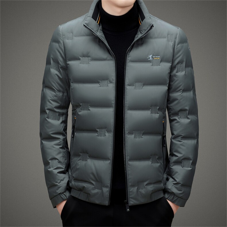 BAMJ-8980钱塘2020-2中年男士冬季厚款商务休闲翻领羽绒服P195,男装羽绒服,钱塘207-2