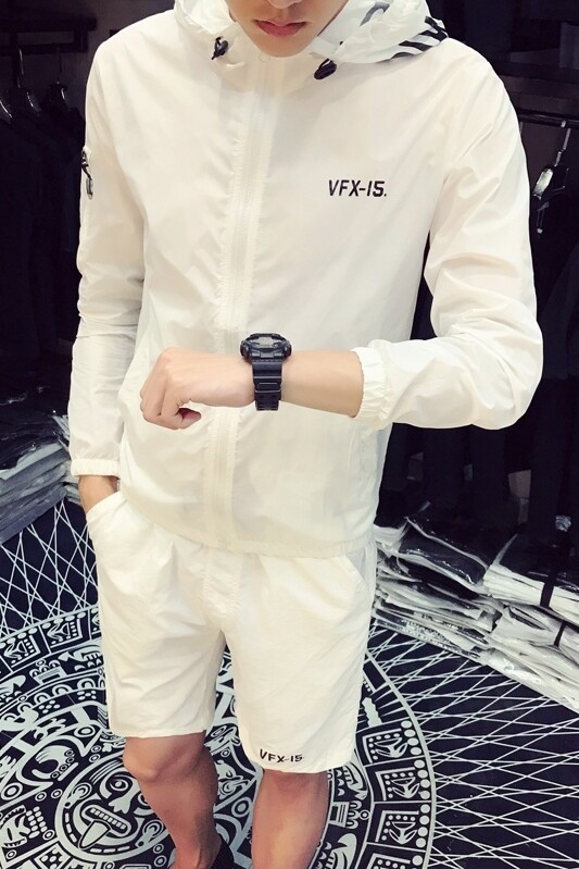 6609-P75网红同款防晒衣休闲套装可随意搭配上衣P45短裤P30,男装休闲套装,电商C301