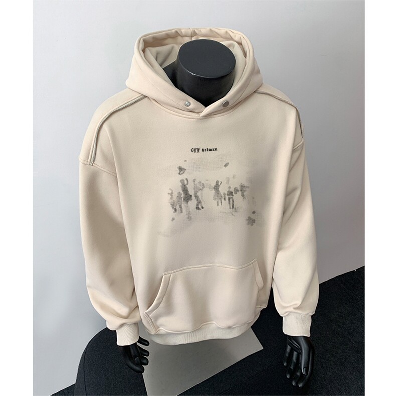 360克重磅图拉链华棉连帽卫衣【有货】C403A-WY25303LLJR-P85,男装卫衣,电商C403A