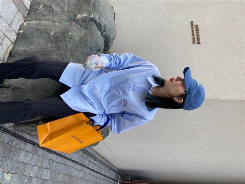 韩版字母衬衫，女装衬衫，DLI.DODO 豆豆