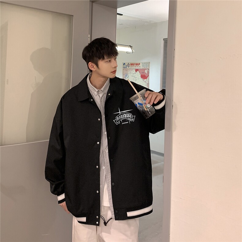 港风23春季西海岸hiphop潮流设计翻领百搭夹克外套G723P65控88,男装夹克,电商A247
