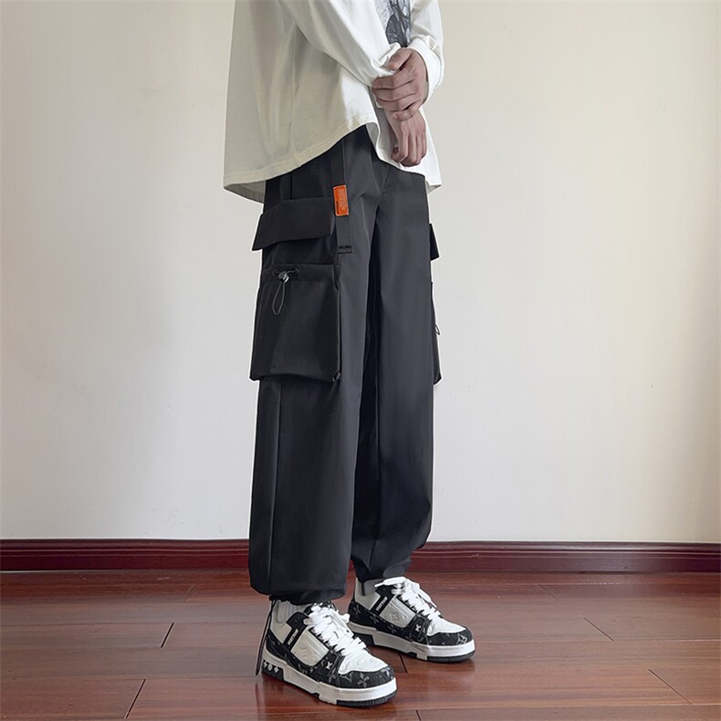 工装户外冲锋裤男秋季男士休闲裤子大口袋潮流A266-KZ8026-P40,男装休闲裤,电商A266